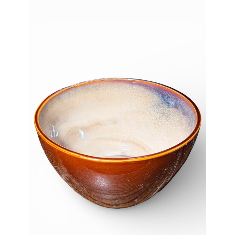 Sango Nova Brown 4933 Stoneware Cereal Soup Bowl Reactive Glaze Earth Tones